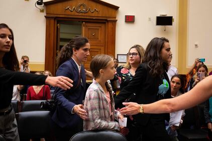 Greta Thunberg parla al Congresso Usa 3