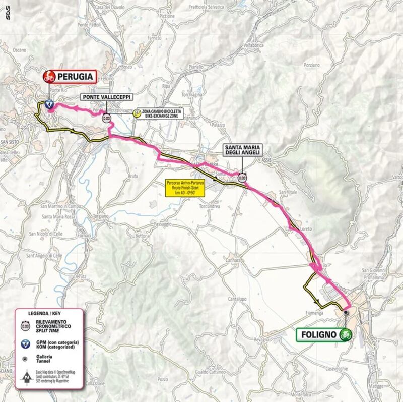 Giro 2024 tappa 7 planimetria