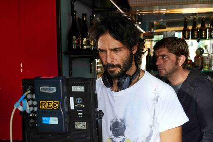 Marco Bocci sul set di "A Tor Bella Monaca non piove mai" 9