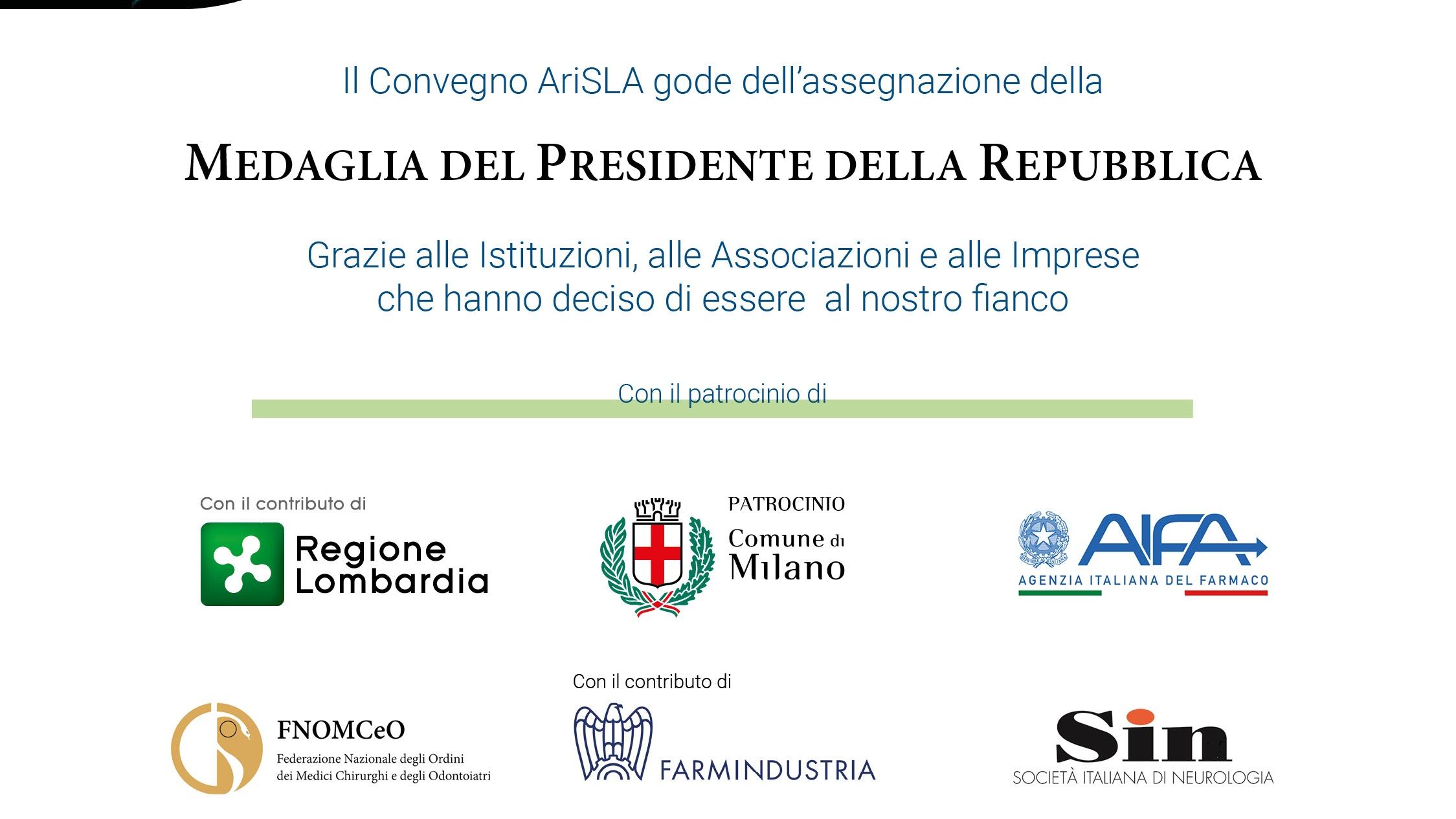 A Milano il convegno "Ricerca, sviluppo e innovazione nella SLA" organizzato da AriSLA