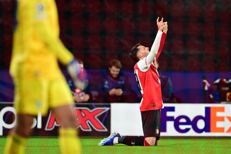 Gimenez gol Feyenoord Lazio