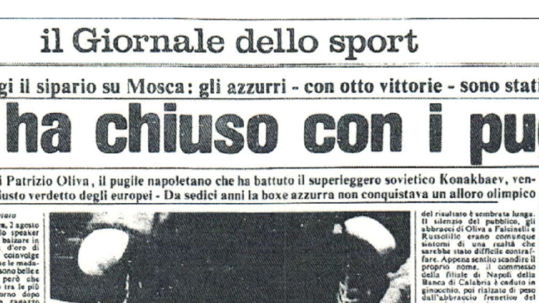 Mosca 1980. I pugni di Oliva sono d’oro. Caruso: "È un fiore germogliato nel nulla"