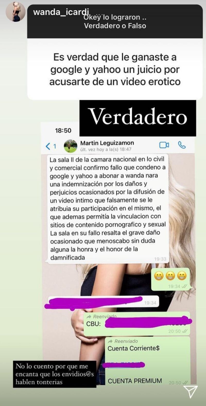 Wanda Nara social