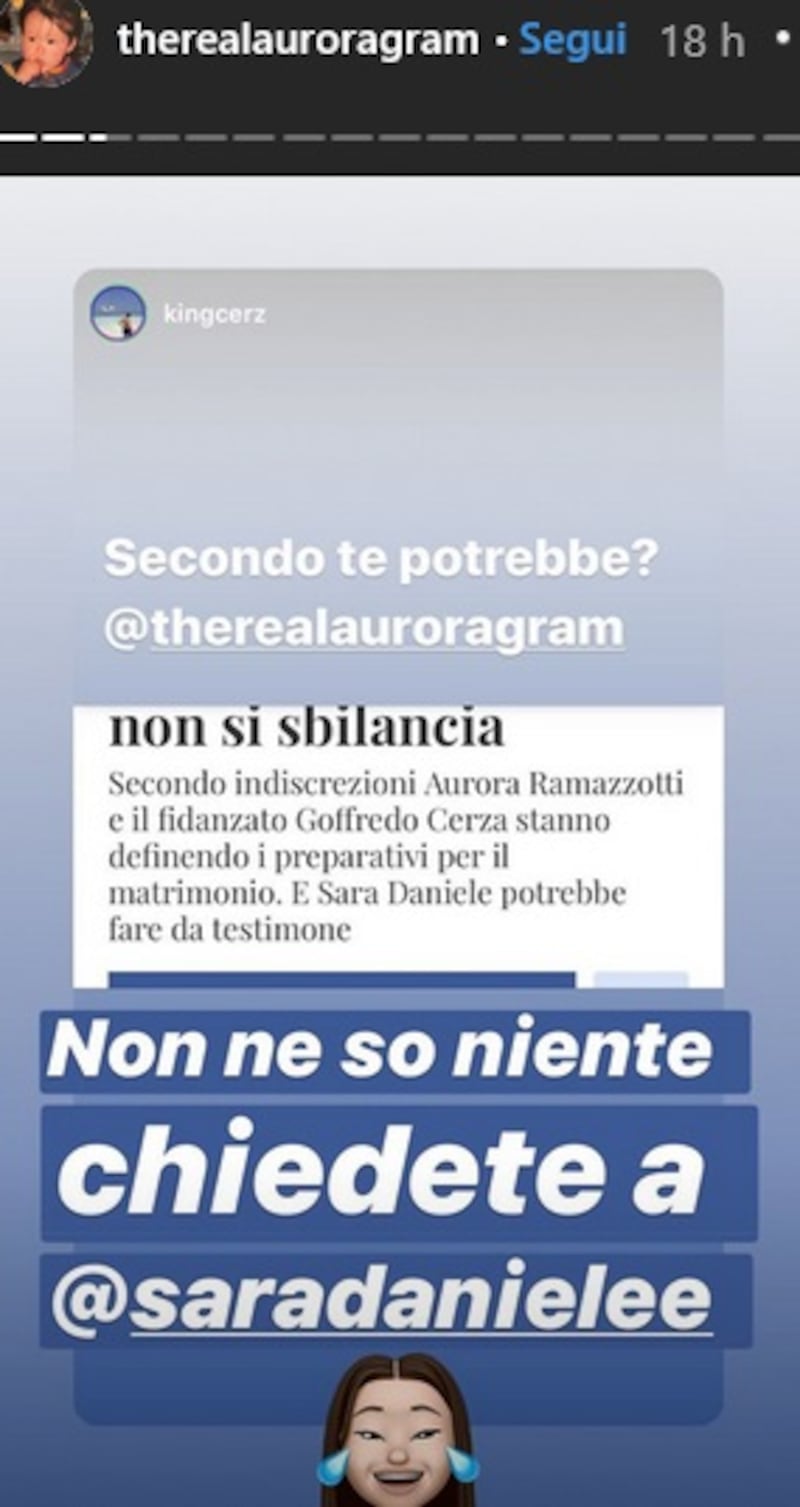 Aurora Ramazzotti, post