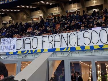 L'omaggio dei tifosi dell'Inter a Francesco Gallone 1