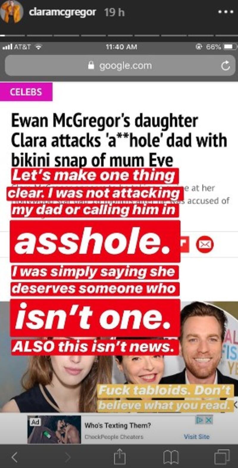 Clara McGregor, le immagini della sexy figlia di Ewan McGregor 3