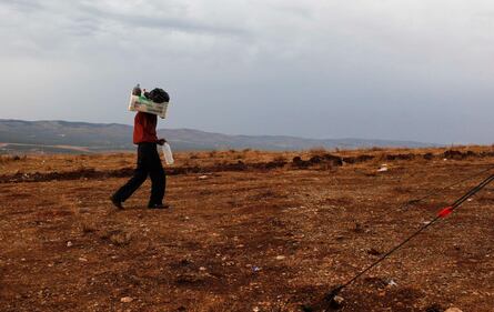 Siria, campo profughi al confine 11