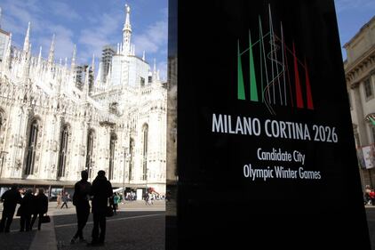 Il logo delle olimpiadi invernali Milano Cortina 3
