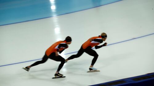 Pattinatori in allenamento alla Adler Arena di Sochi 7