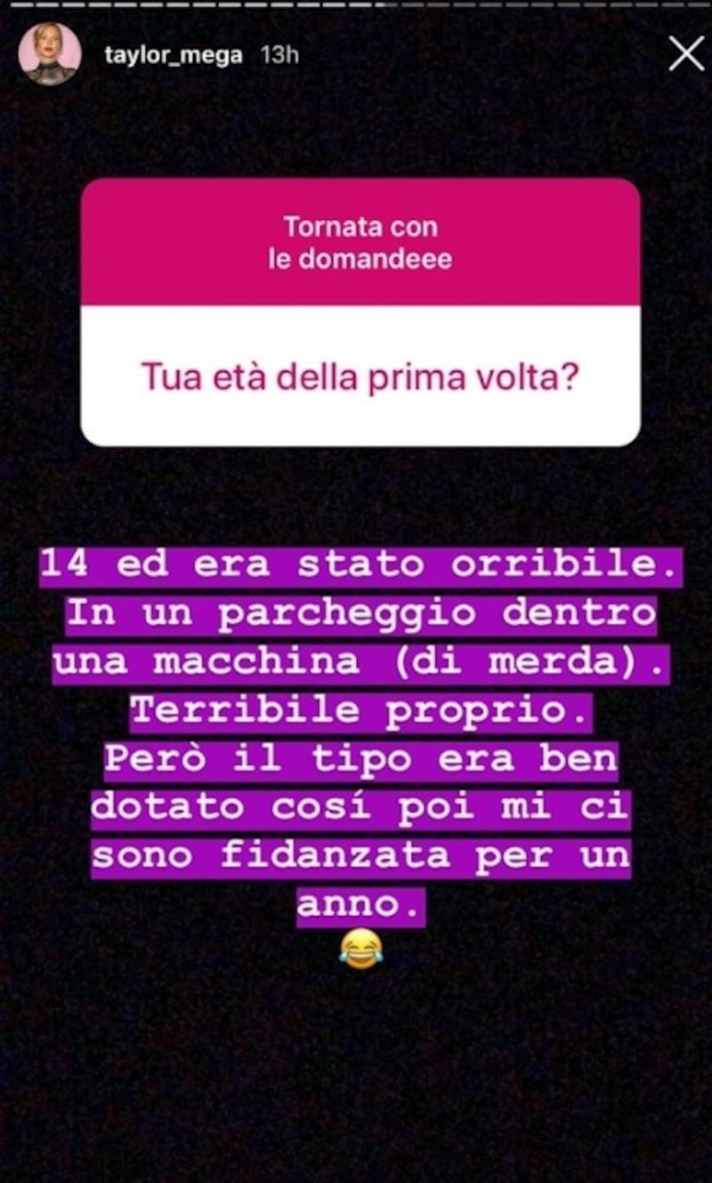 Risposta Taylor Mega
