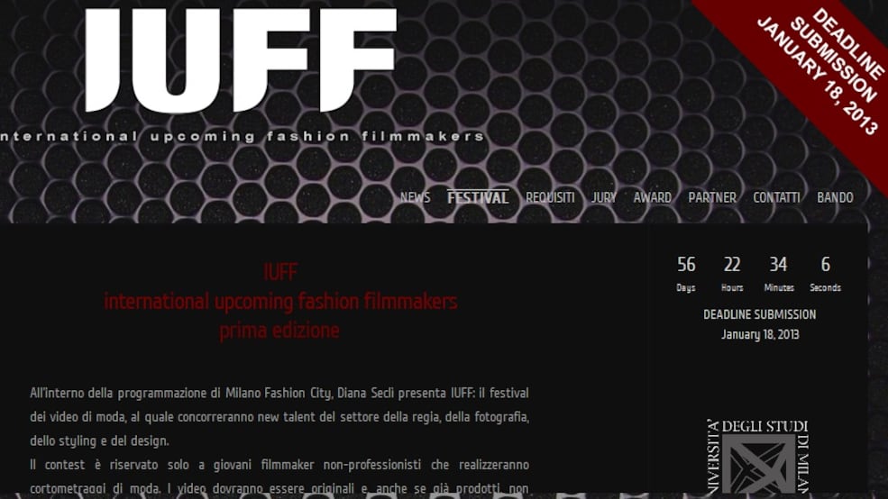 Accessori moda: nasce Iuff, festival internazionale video fashion Milano