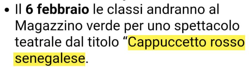 Cappuccetto senegalese