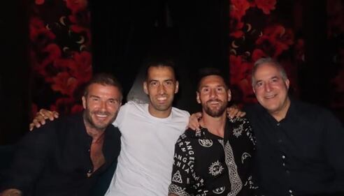 David Beckham e Leo Messi: cena stellare insieme alle mogli a Miami 1