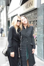 Michelle Hunziker e Aurora Ramazzotti come sorelle alla sfilata Trussardi 5