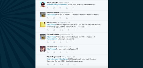 Dario Franceschini contestato su Twitter 20