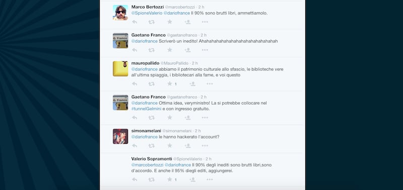 Dario Franceschini contestato su Twitter 20