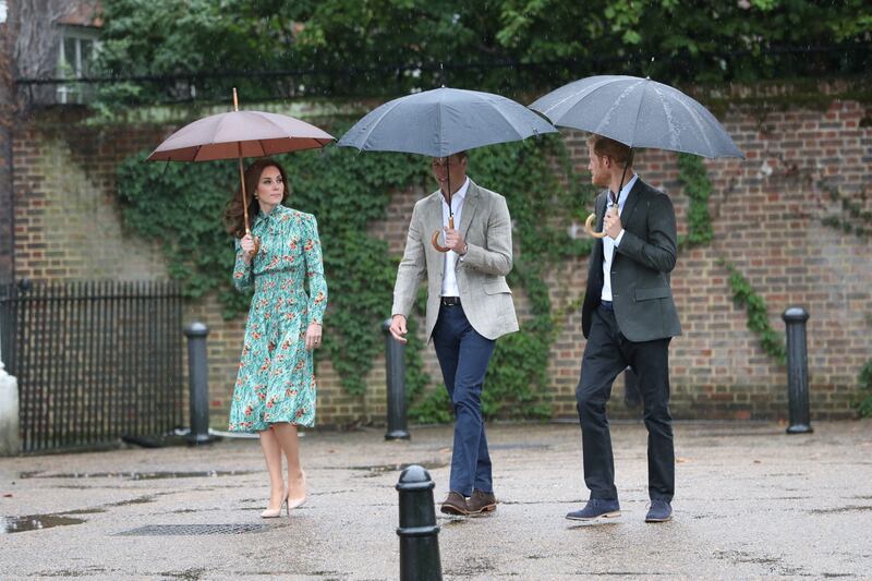 William e Harry al memoriale di Lady D 4