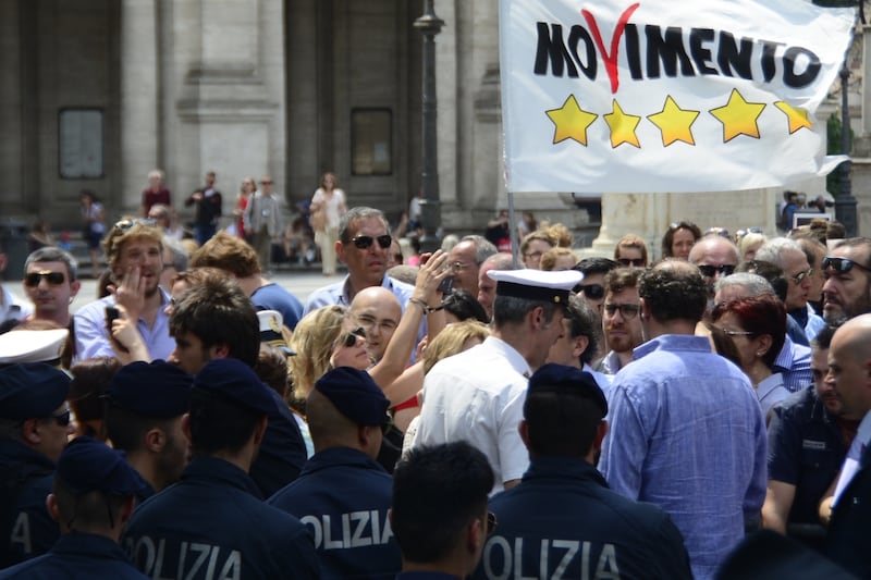 Proteste davanti al Campidoglio 2