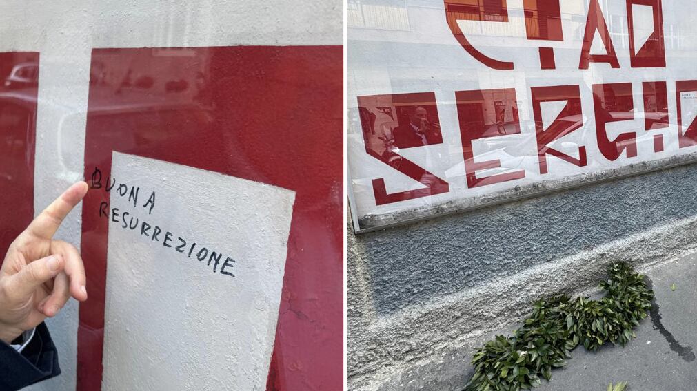 "Buona resurrezione". L'ennesimo oltraggio a Ramelli: rubata la corona di fiori