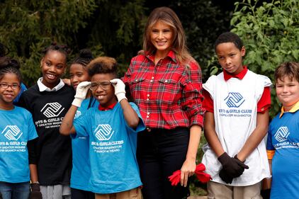 Melania Trump come Michelle: fa l'orto alla Casa Bianca 5