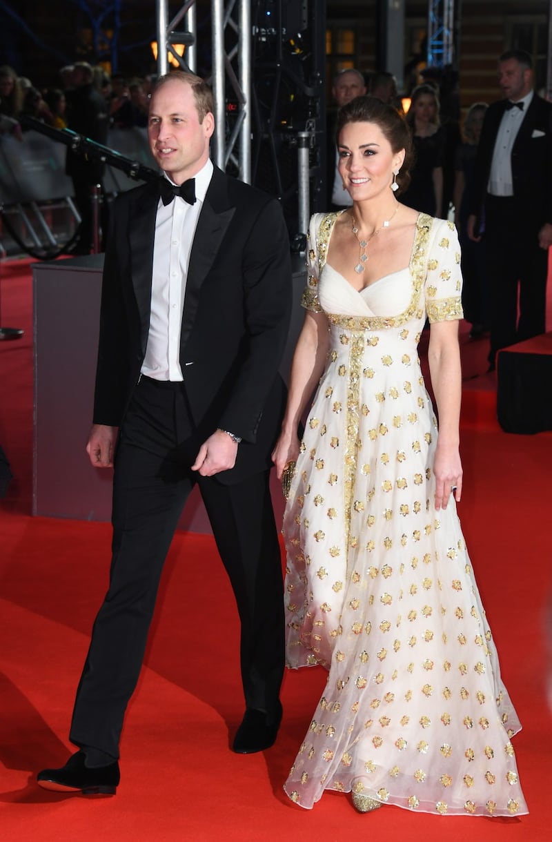 Brad Pitt e i duchi di Cambridge ai Bafta 2020, foto 1