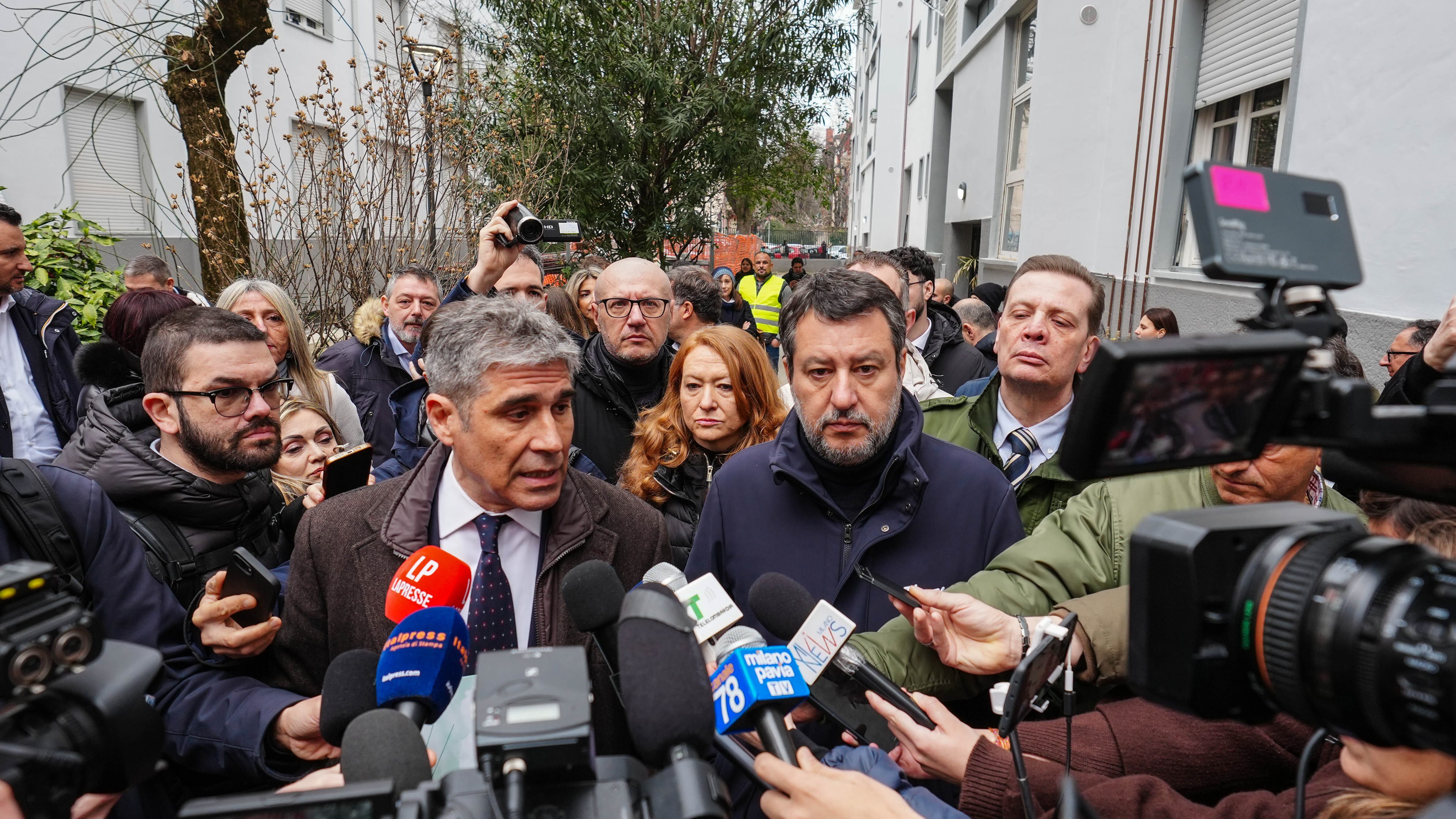 Salvini a San Siro: "Basta abusi nelle case popolari, riassegnazione record in 3 mesi"