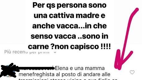 Attacchi vergognosi del web contro la Santarelli: "Sei una vacca. Non stai con tuo figlio"
