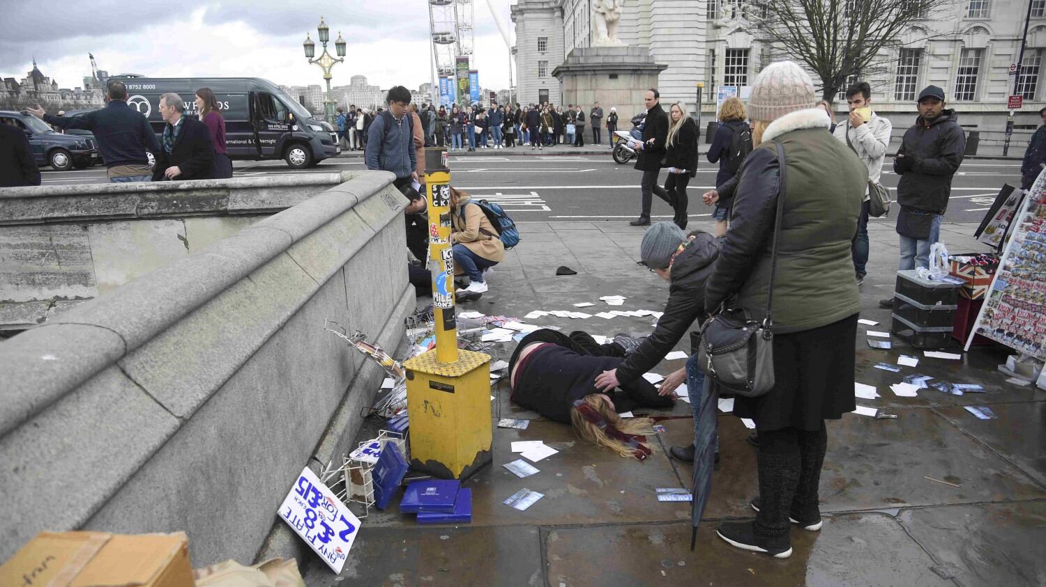 Feriti al Westminster Bridge 1