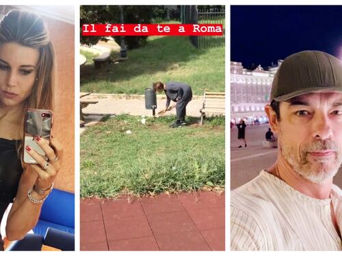 Alessandro Gassmann e Nicoletta Romanoff contro il degrado di Roma