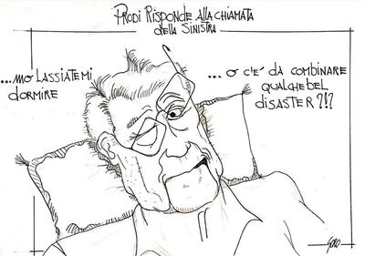 La vignetta del giorno - Prodi e il richiamo della sinistra 1