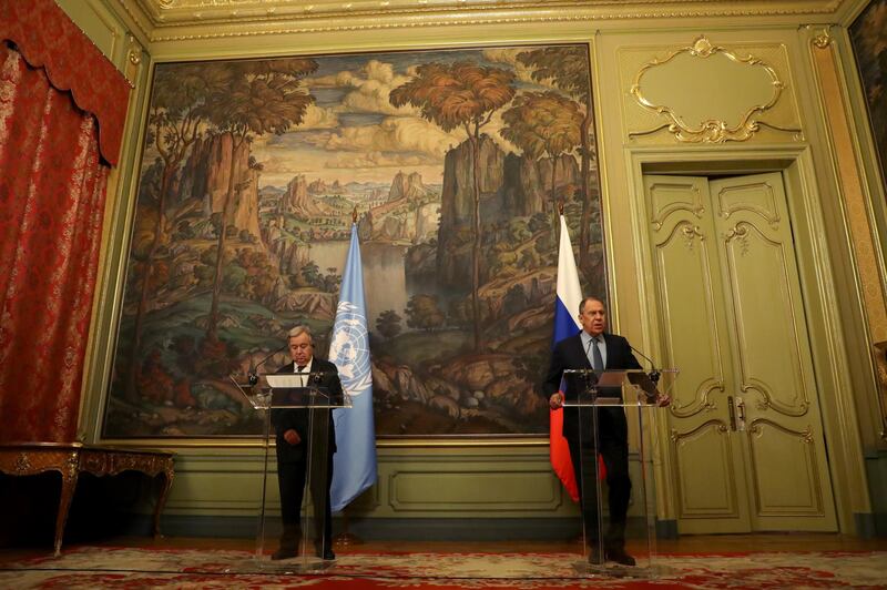 Guterres e Lavrov