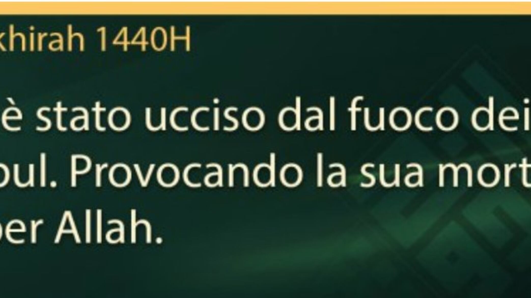 Stato islamico, ripresa traduzione dei comunicati in italiano