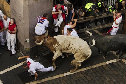 La storica corsa dei tori a Pamplona 2