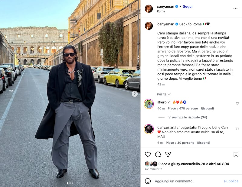 can yaman colosseo
