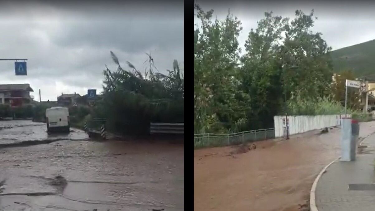 La morsa del maltempo da Nord a Sud. Un fiume di fango travolge Formia