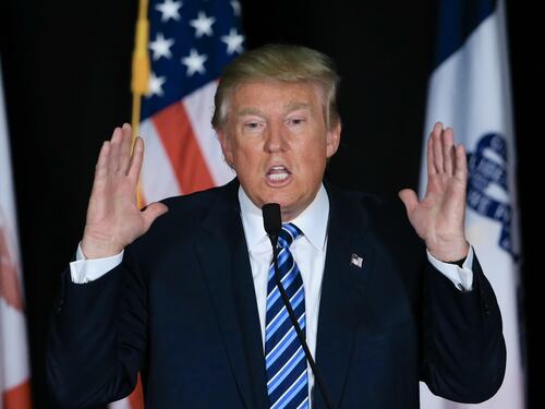 Quella gaffe nel primo spot tv di Trump