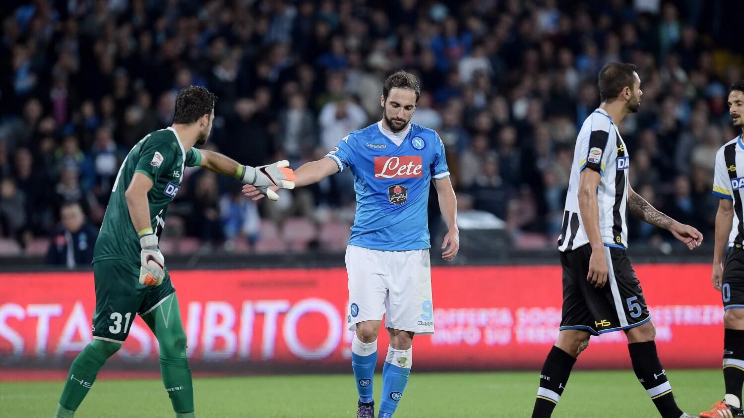 Napoli batte Udinese per 1 a 0