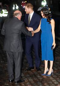 Meghan Markle in blu per beneficenza 9