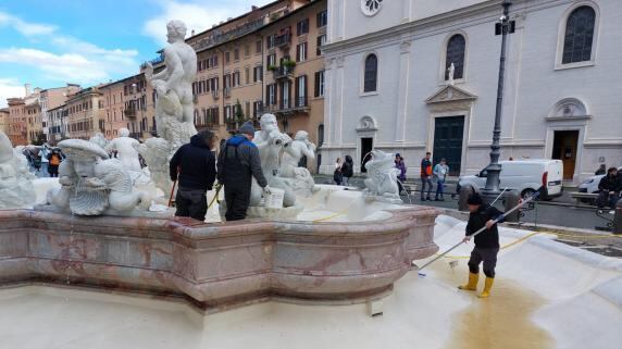 Roma, sovraccarico di un acquedotto