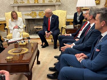 Conferenza stampa di Trump e Meloni alla Casa Bianca 1