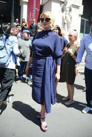 Abito sexy per Emma Marrone alla sfilata di Ferragamo 4