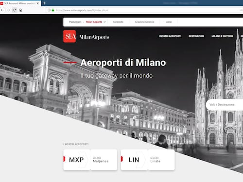 Milanairports.com, con un clic tutte le informazioni su Malpensa, Linate e le attrazioni di Milano e dintorni