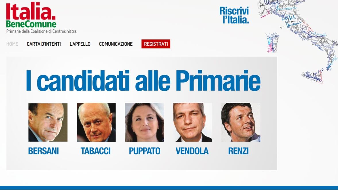 Primarie centrosinistra, chi sono i candidati
