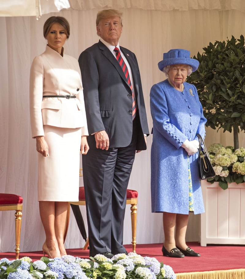 Regina Elisabetta II, le foto dell'incontro con Trump 6