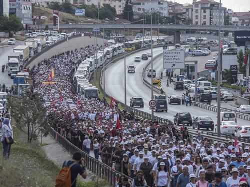 Istanbul, la marcia per la giustizia in Turchia