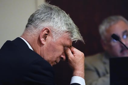 Alec Baldwin piange alla lettura delle sentenza 1