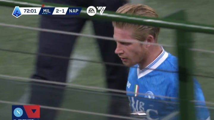 Conte si infuria con De Bruyne: cosa è successo in Milan-Napoli