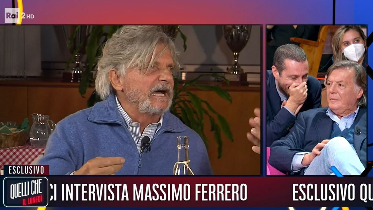 "Ma chi è?". Poi si alza e se ne va: caos in tv Ferrero-Panatta