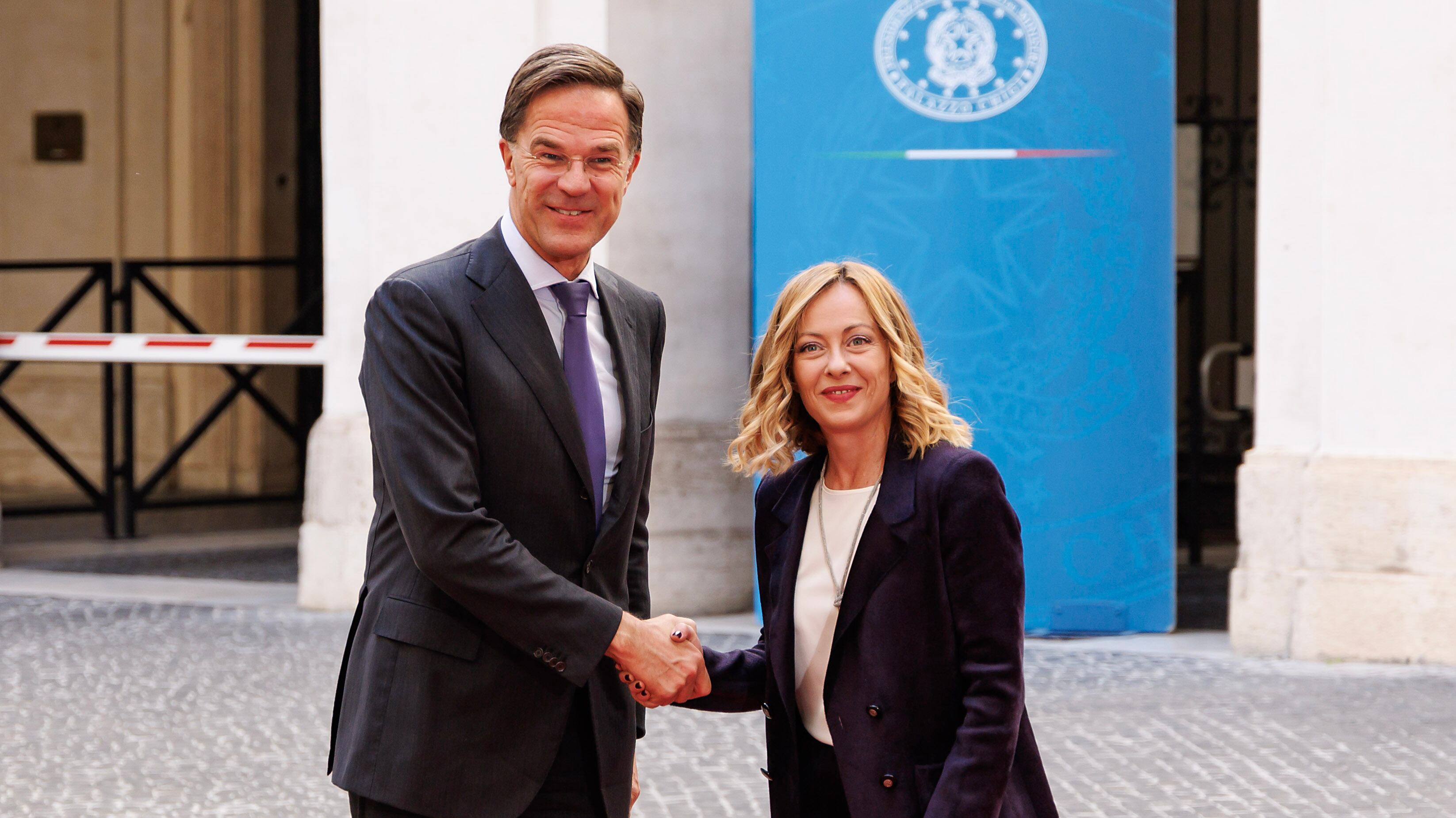 Meloni e Rutte