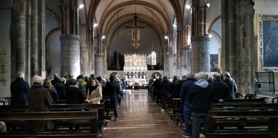 I funerali di Piero Rattazzo nella basilica di Sant'Eustorgio 8